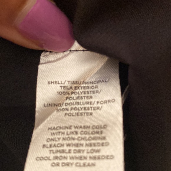 Loft Paisley Smocked Flare Dress, Black, SZ 12 - Picture 6 of 8